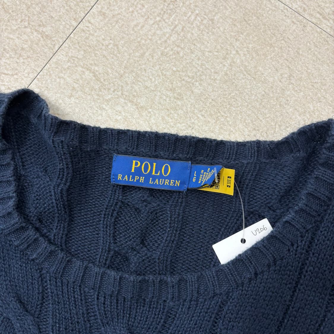 폴로 랄프로렌 케이블 네이비 포니 니트 상품이미지3
