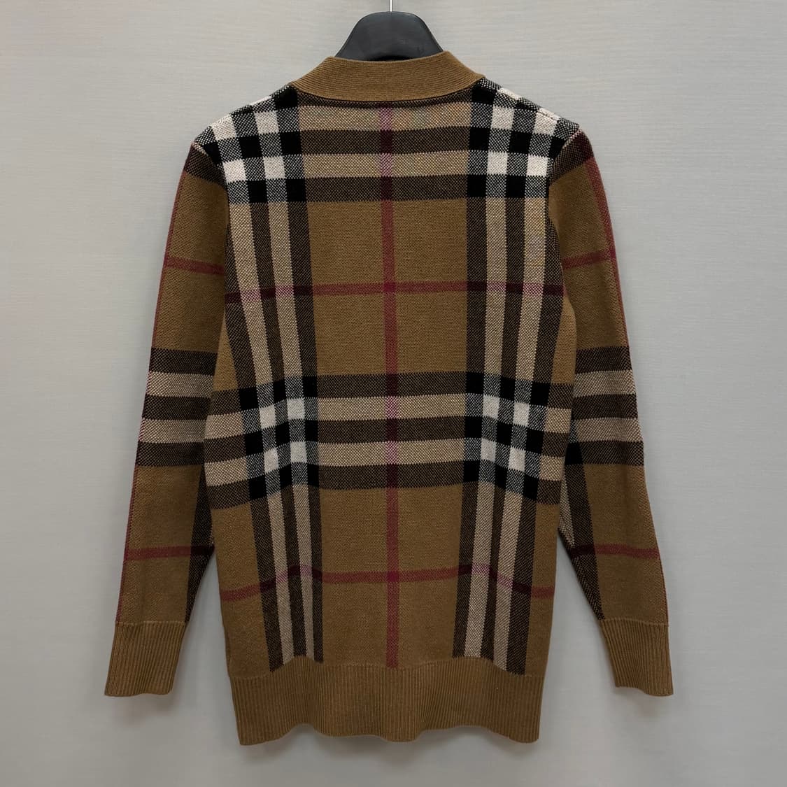 버버리 체크 울 캐시미어 자카드 가디건 ( 55~66 ) 상품이미지4
