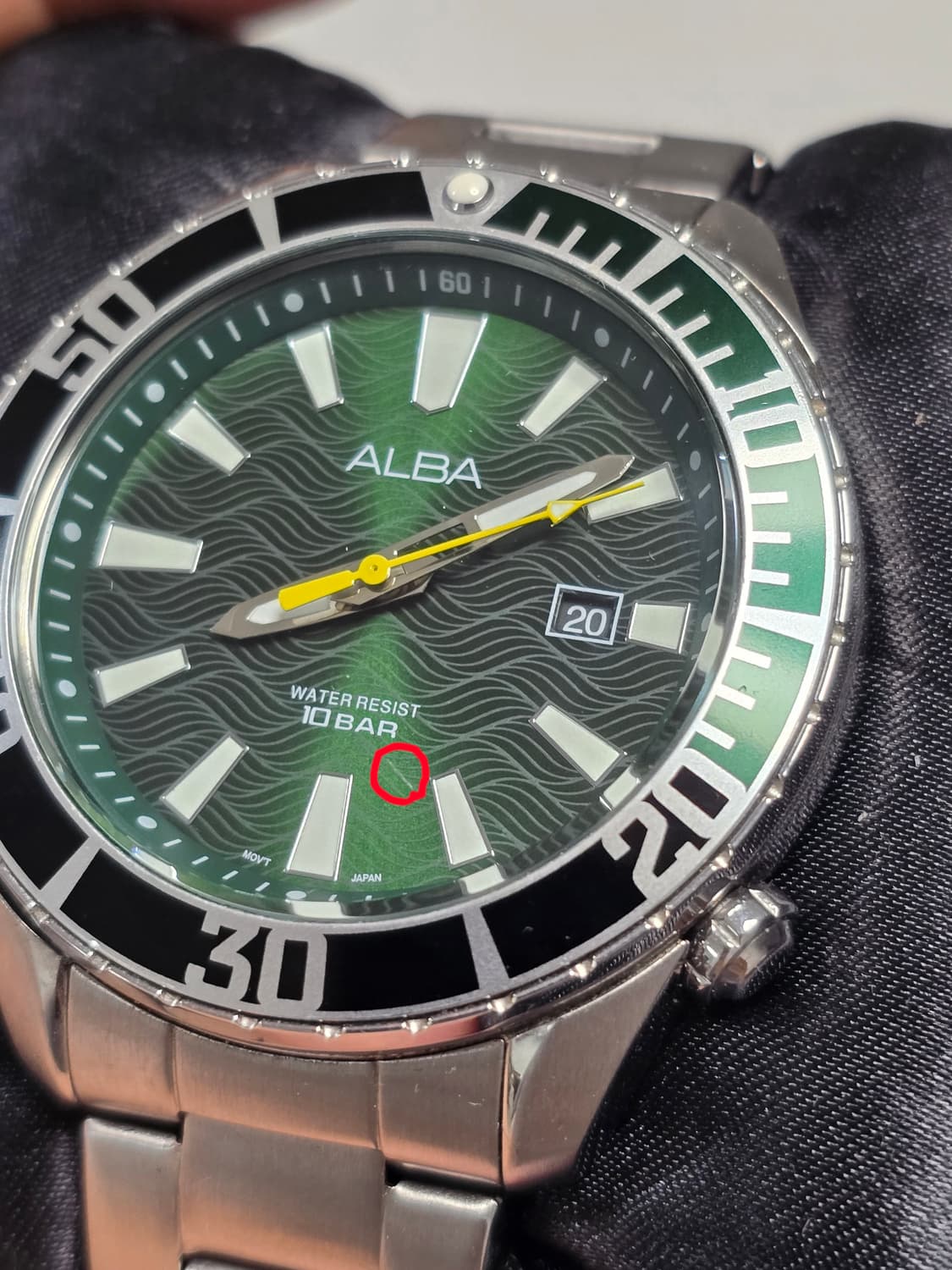 세이코 ALBA 그린 웨이브 다이얼 AG8K29X1 상품이미지9