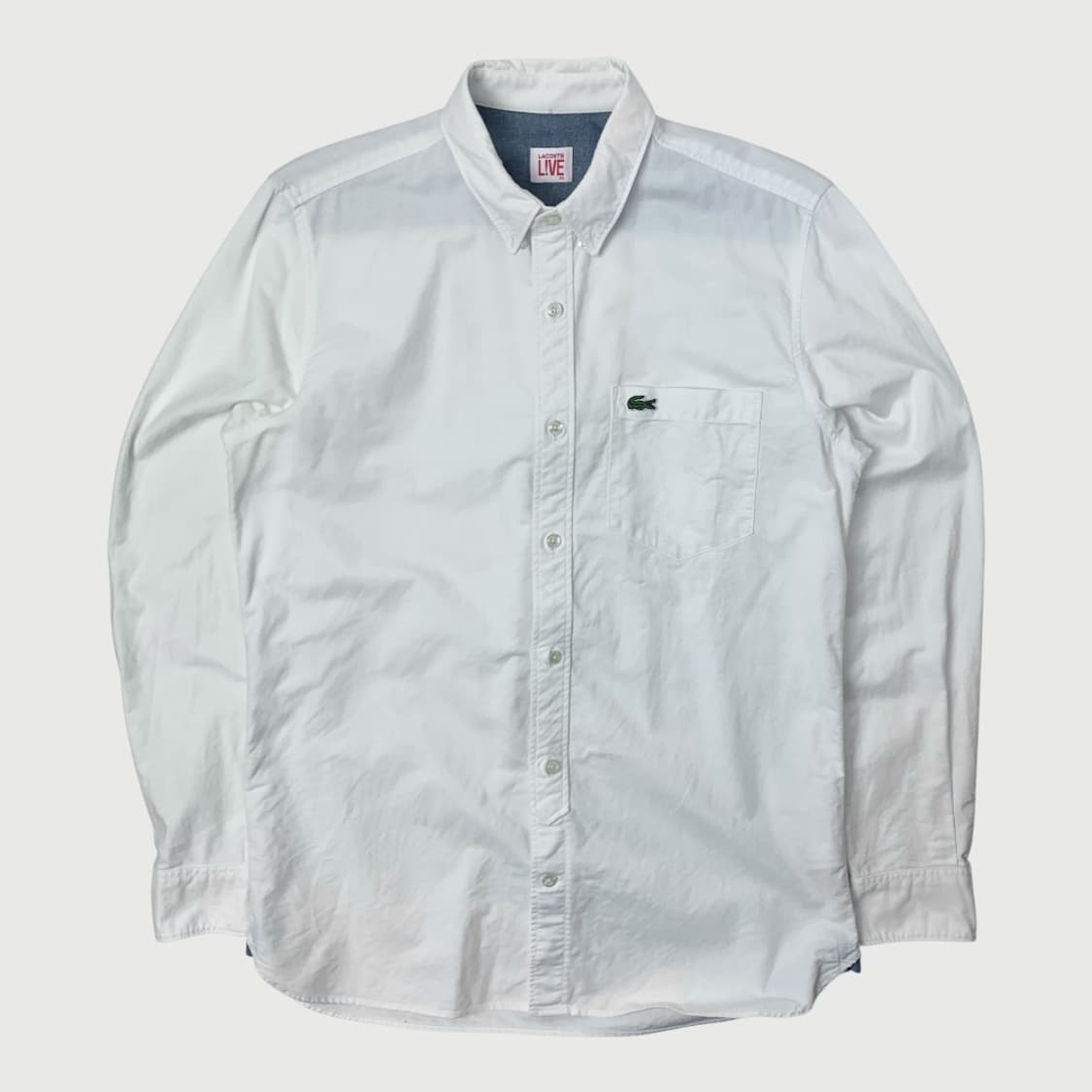 [39/정품] 라코스테 옥스포드 셔츠 화이트 상품이미지1