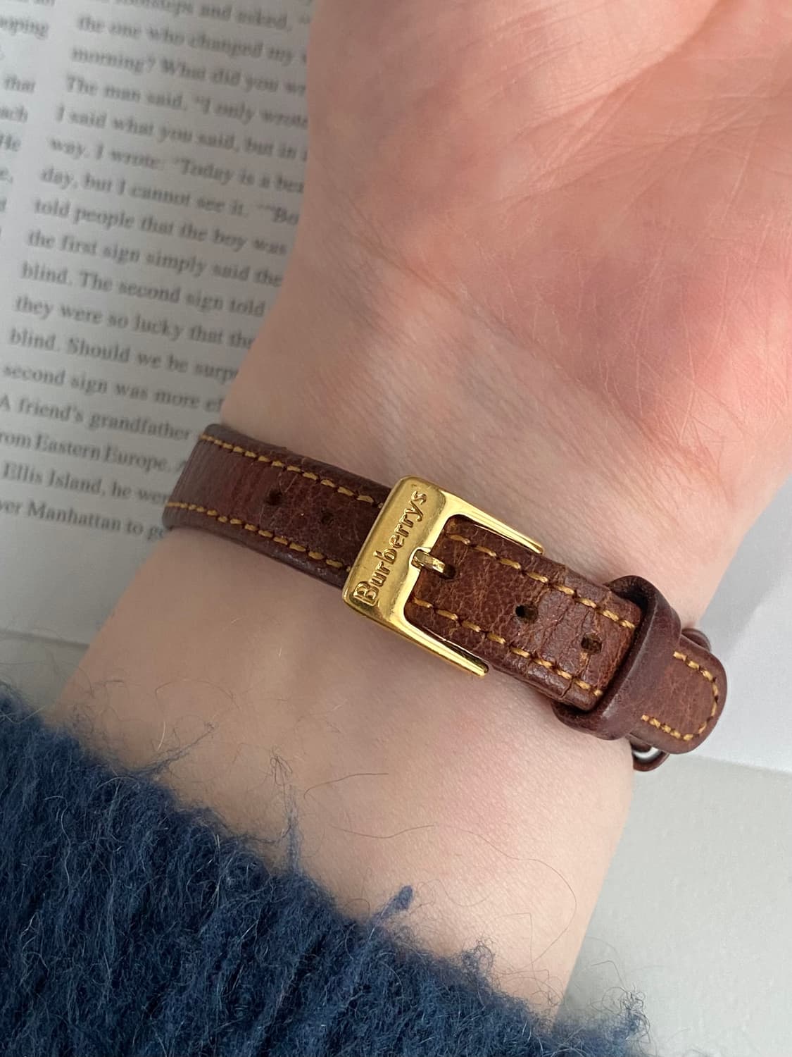 Burberrys 버버리 쿼츠 골드 브라운 레이디스 상품이미지10