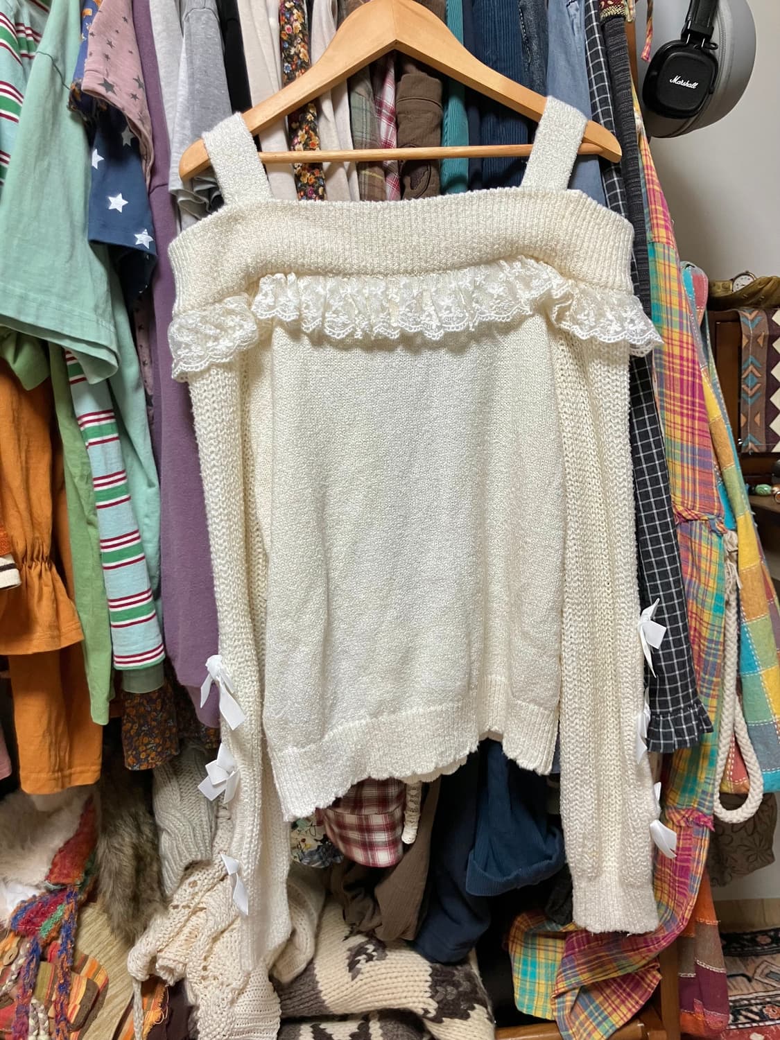 리즈리사 오프숄더 니트 상품이미지3