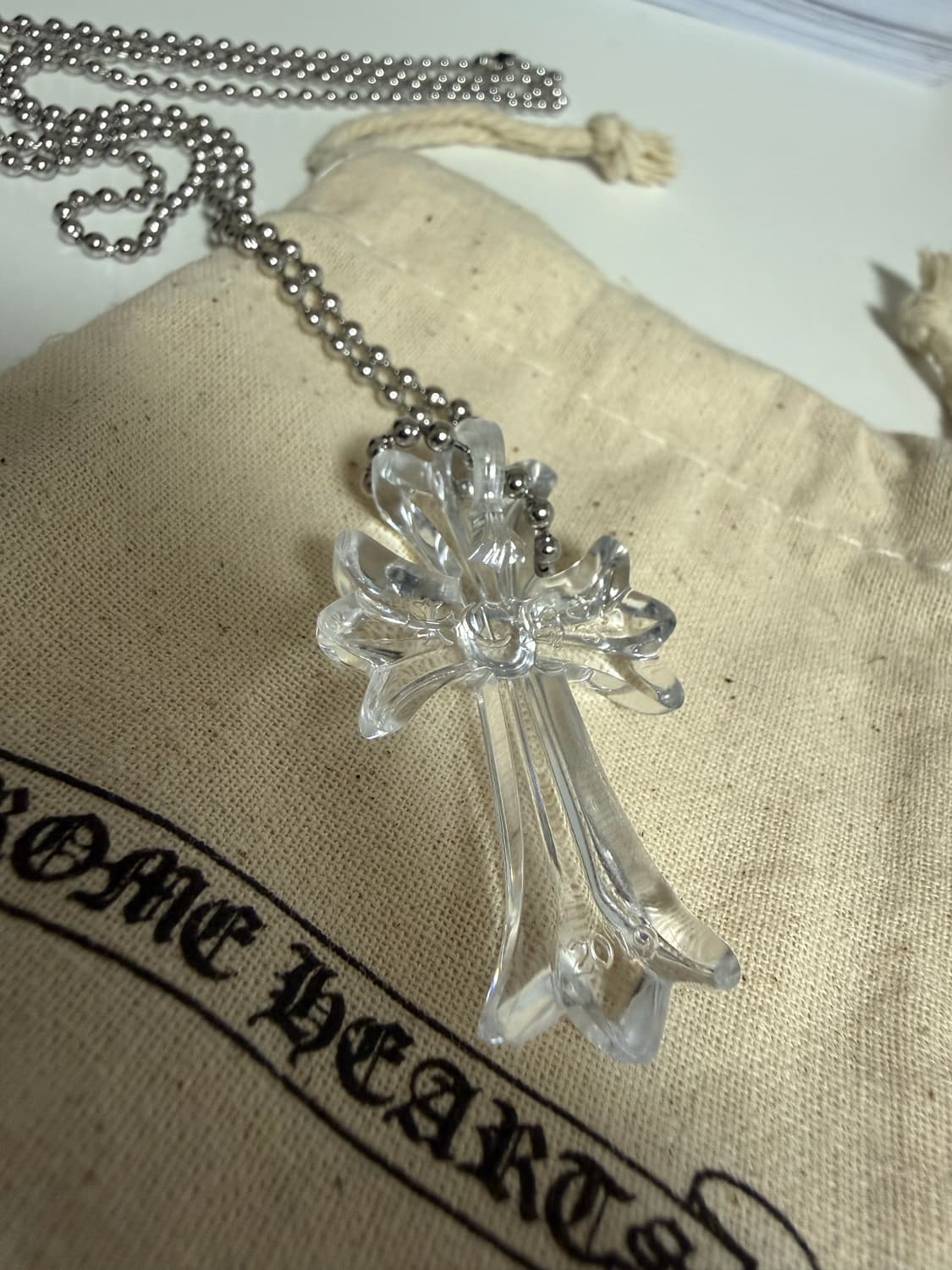 크롬하츠 실리크롬 크리스탈 목걸이 상품이미지4