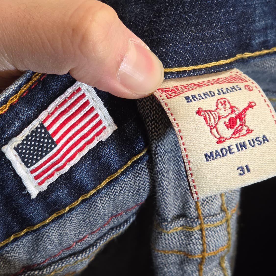 트루릴리전 조이 진청 데님 팬츠 상품이미지9