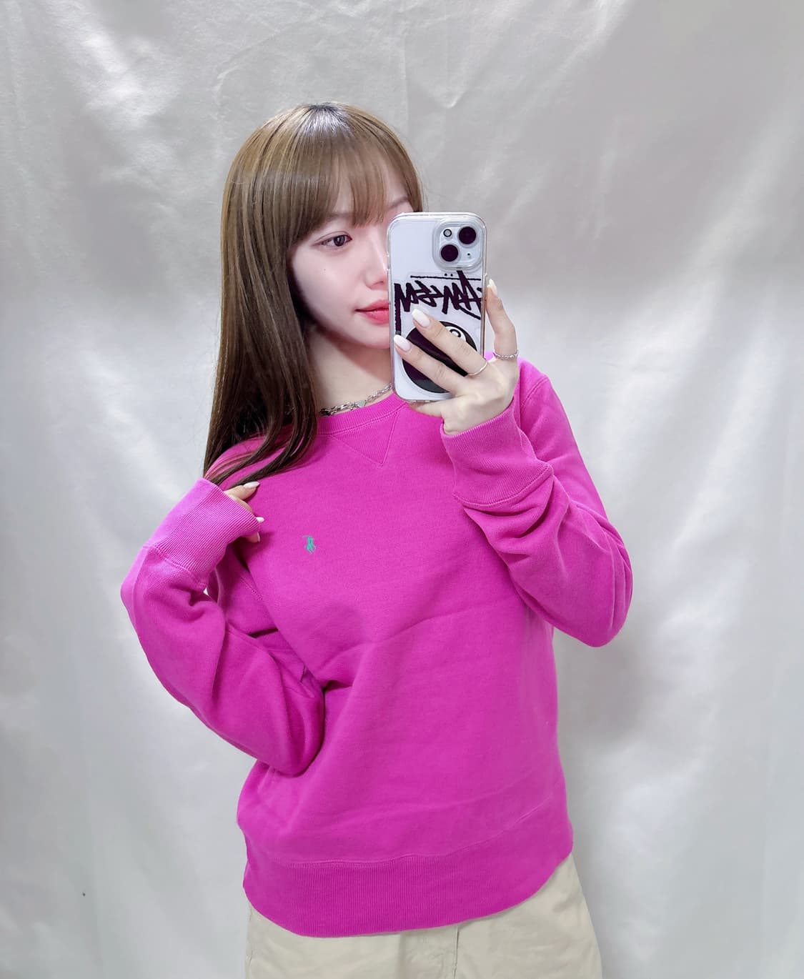 폴로 랄프로렌 딥핑크 포 맨투맨 상품이미지2