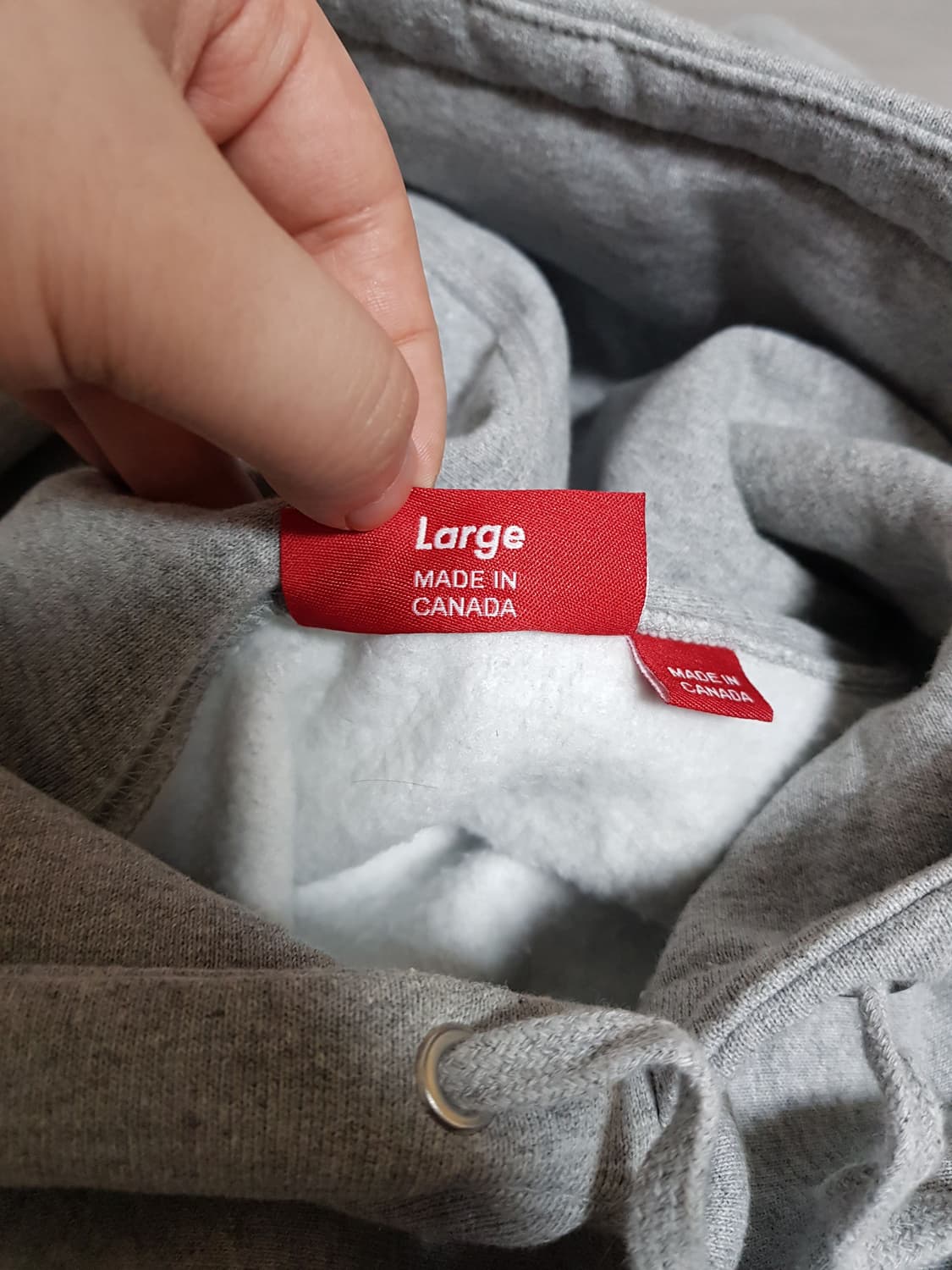 슈프림 컬리지에이트 후드 티셔츠 그레이 24SS 상품이미지6