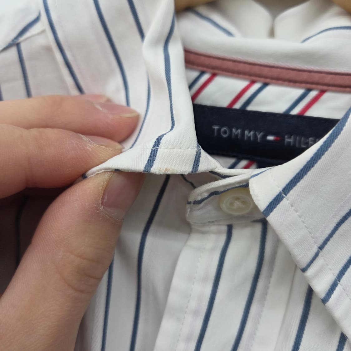 타미힐피거 스트라이프 긴팔 셔츠 남s 상품이미지5