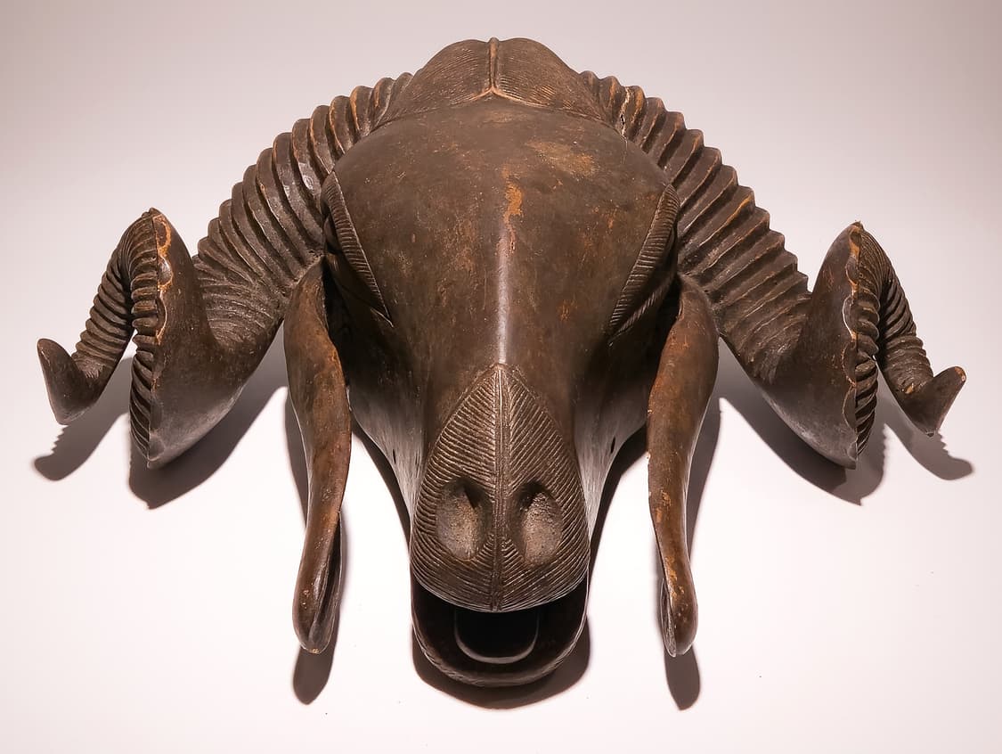 Ivory Coast Baule Ram Mask 상품이미지5