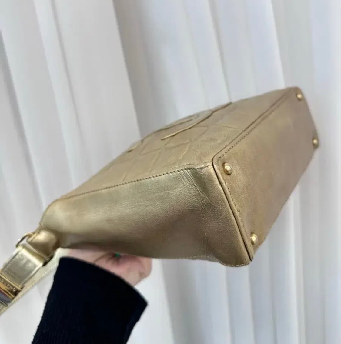 (빈티지) 샤넬 정사각 초코바 숄더백 상품이미지5