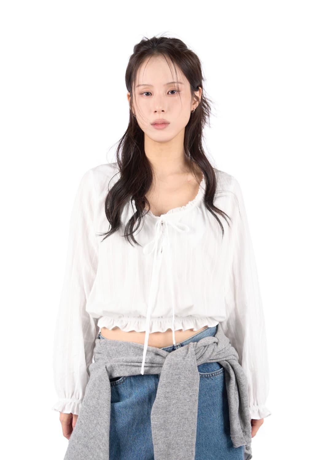 화이트 블라우스 상품이미지1