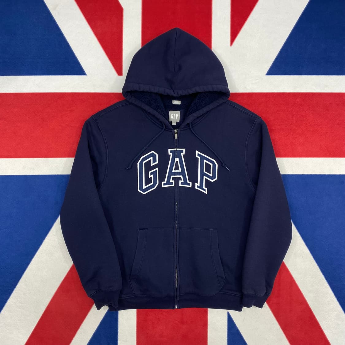 GAP 보아털 후드집업 S 실측 M  상품이미지1