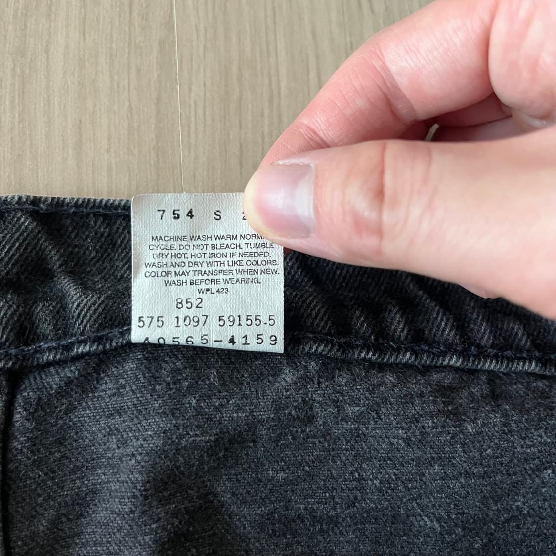 [38X32] 90s 빈티지 리바이스 565 블랙 made in usa 상품이미지3