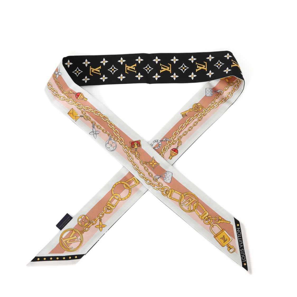 루이비통 모노그램 방도 블랙 키체인 실크 스카프 K참 반다나 M98010 상품이미지2