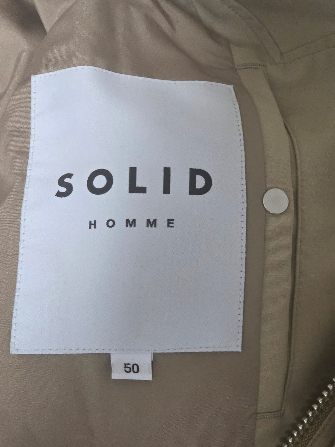 솔리드옴므 후드 쉘파카 50 베이지 상품이미지4