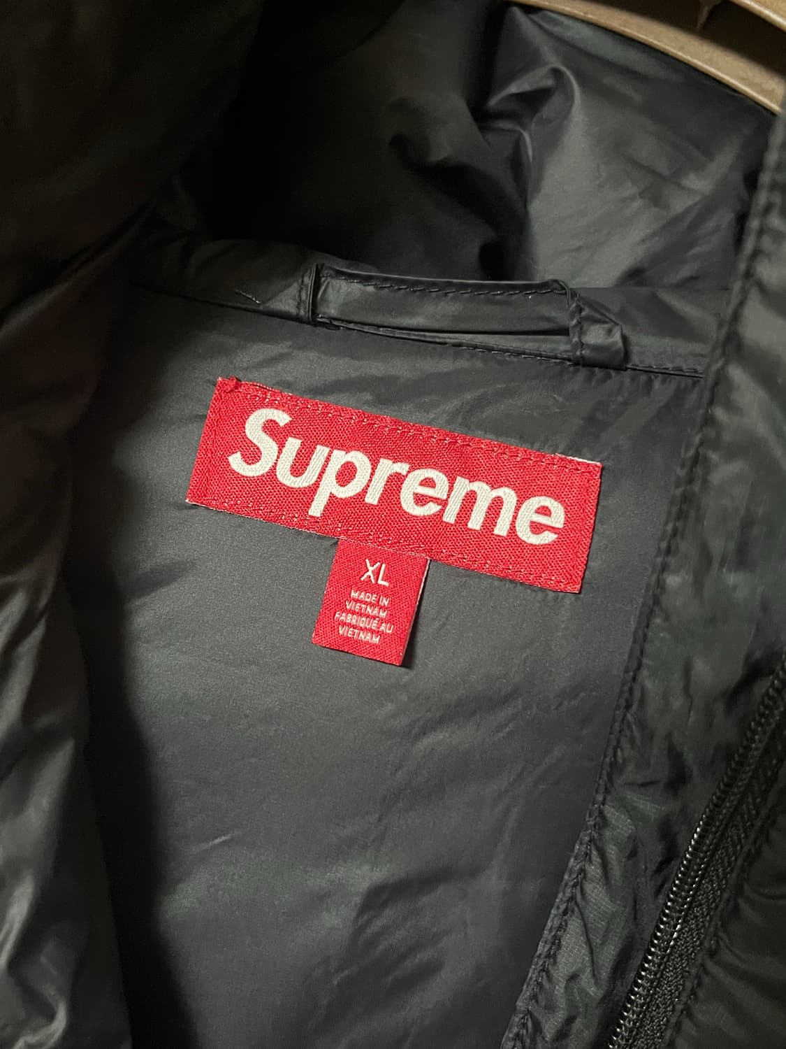 슈프림 마이크로 다운 풀오버 블랙 24fw xl 상품이미지4