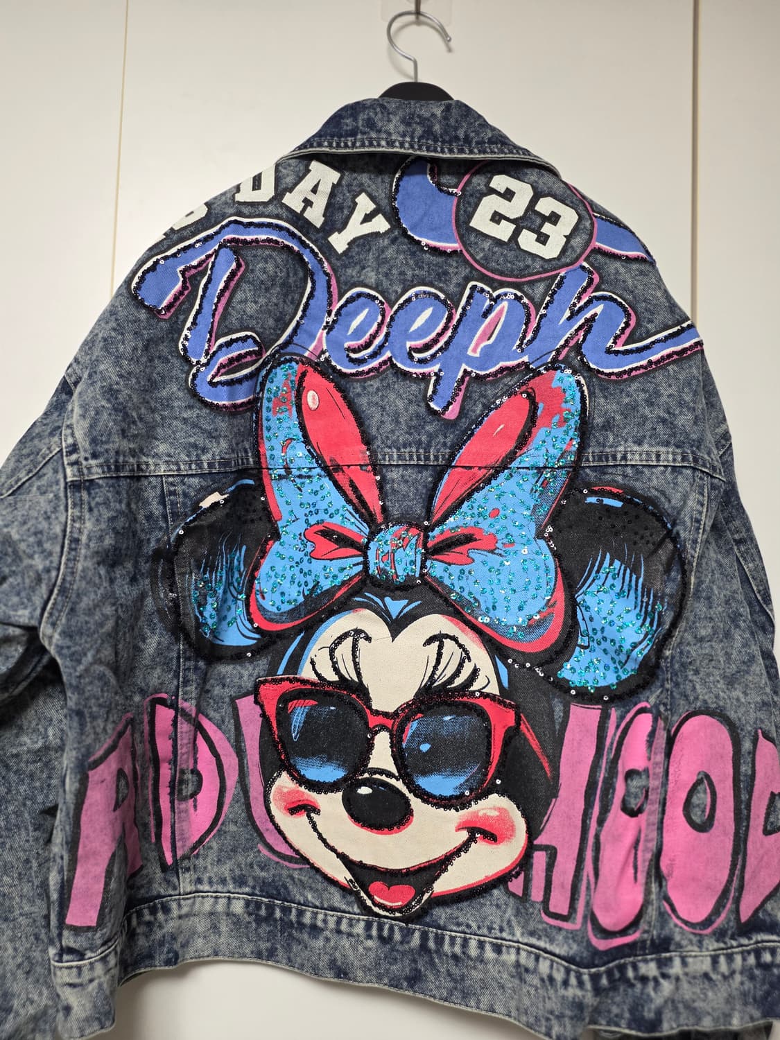 미니 데미지 워싱 데님 자켓 청자켓 상품이미지1