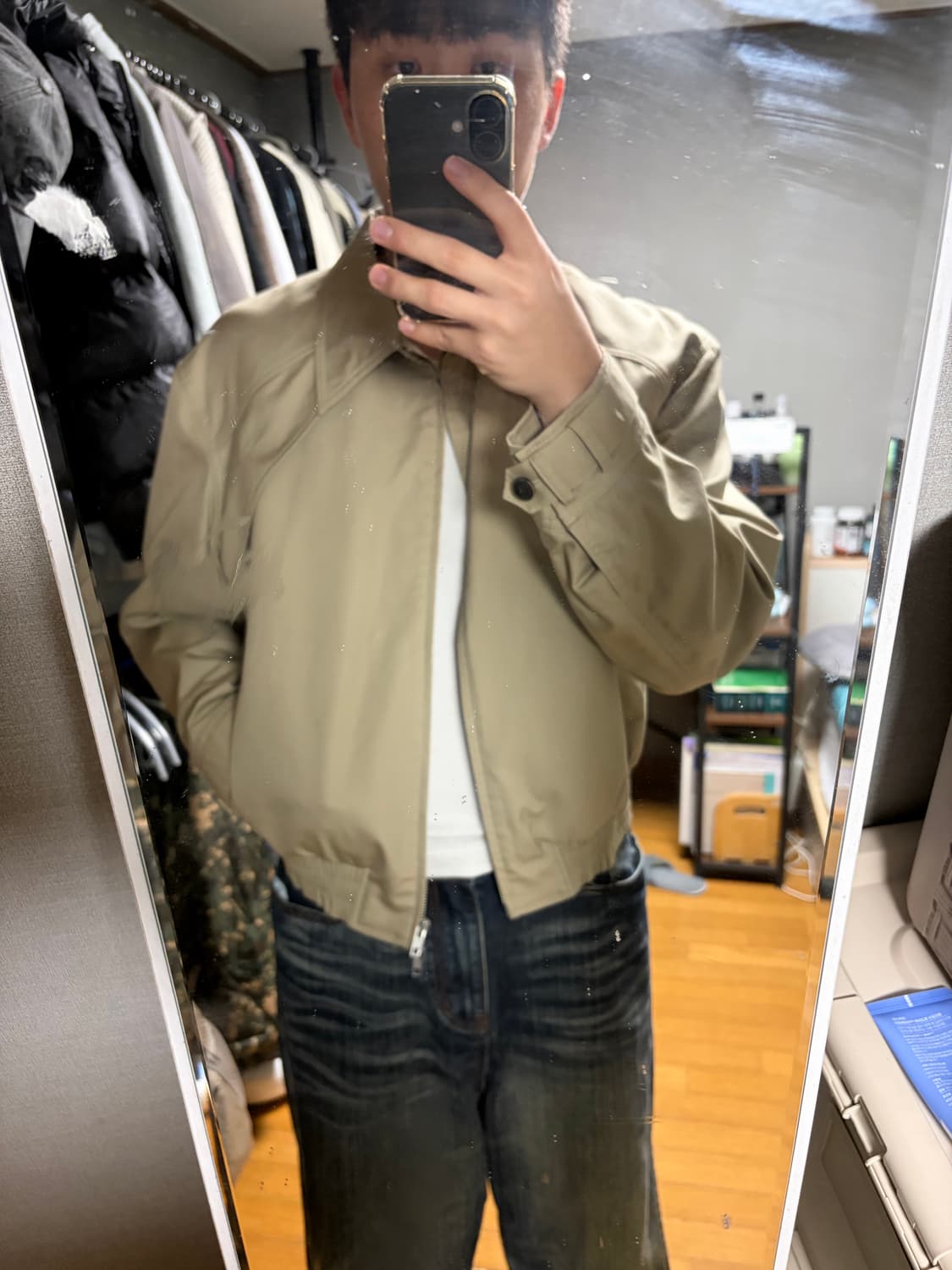 Lmood 햄튼 치노 블루종 자켓 베이지 상품이미지2