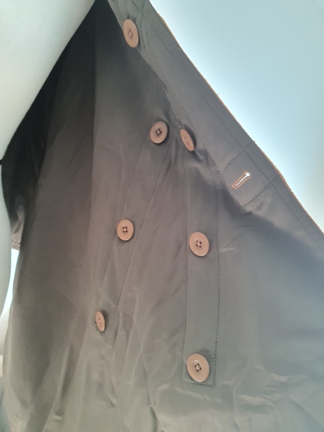 [모리걸] 달천깔 브라운 퍼 카라 망토 케이프 코트 상품이미지6