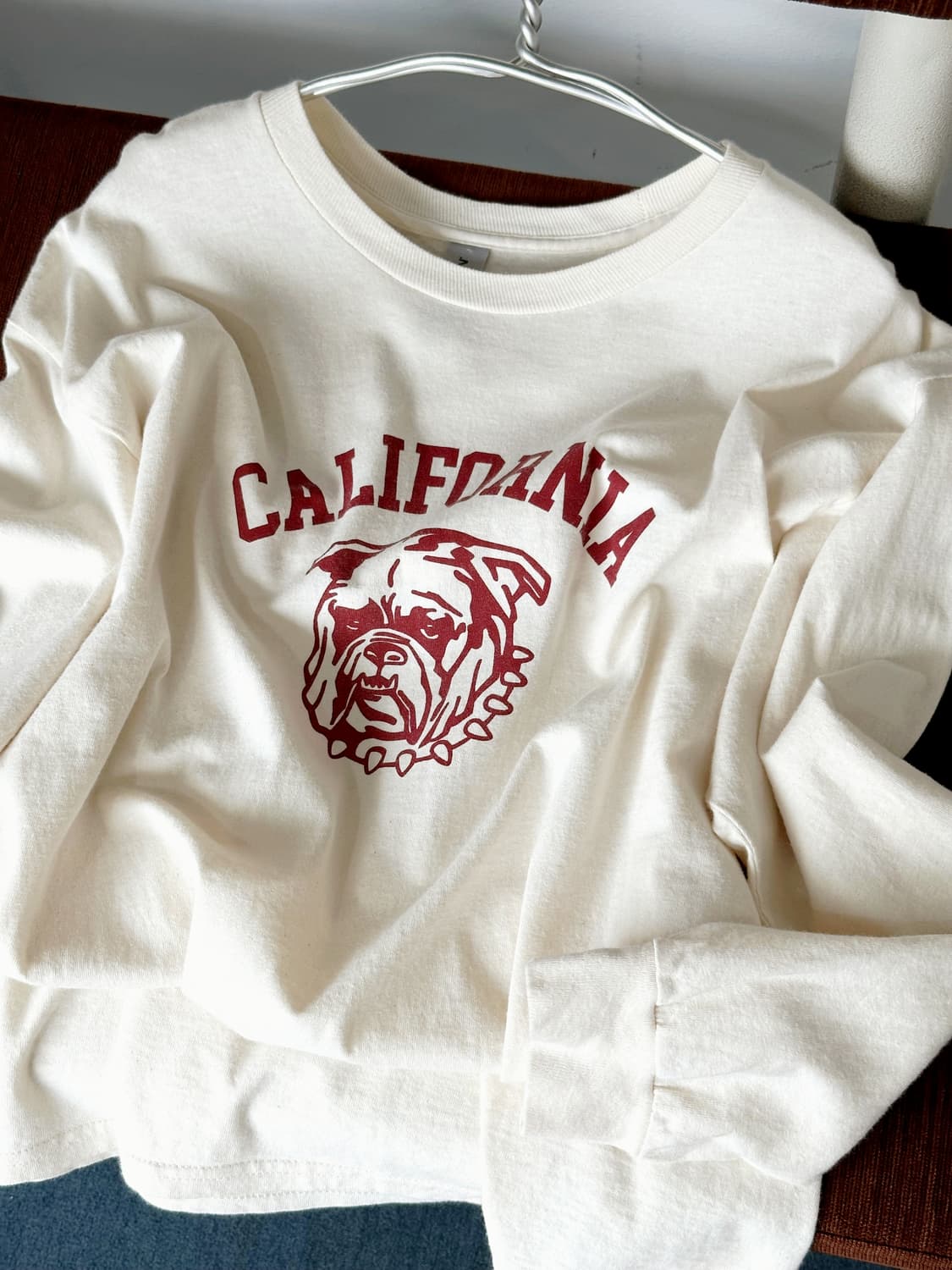Design printing cotton long sleeve tee 상품이미지1