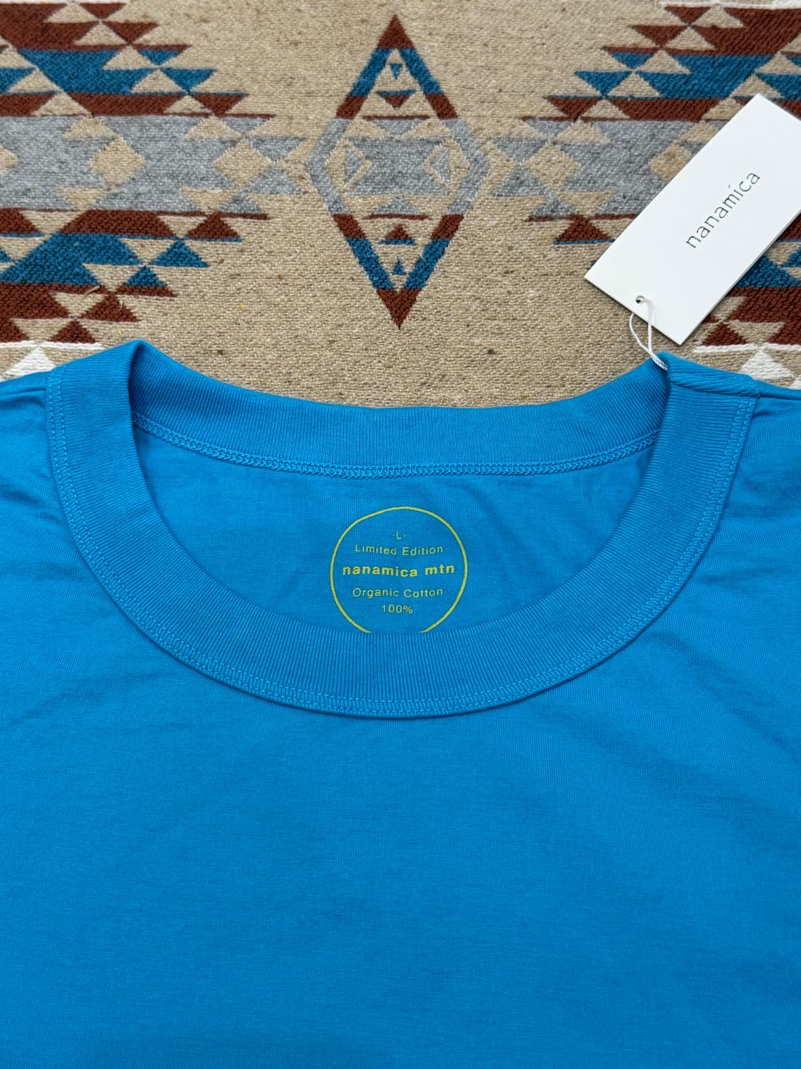 [L] 나나미카 마운틴 오가닉 야마 포켓티 블루  상품이미지2