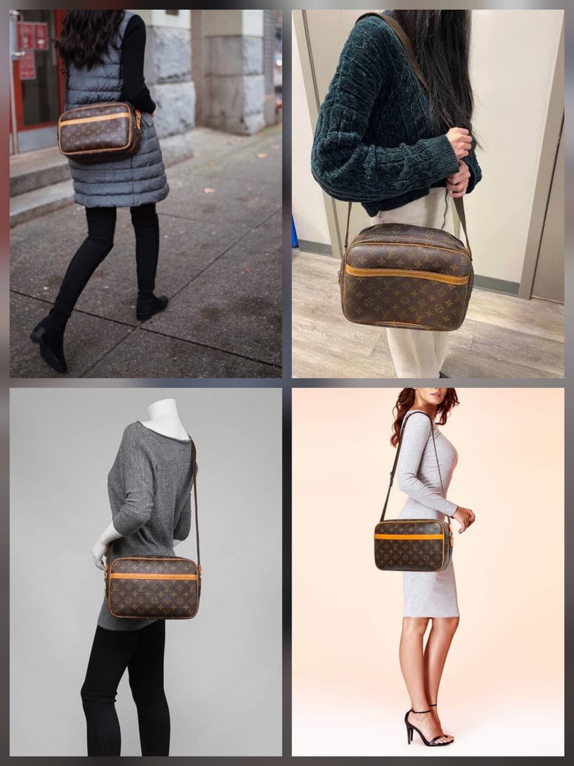 루이비통 모노그램 크로스백 숄더백 브라운 리포터 pm 상품이미지10