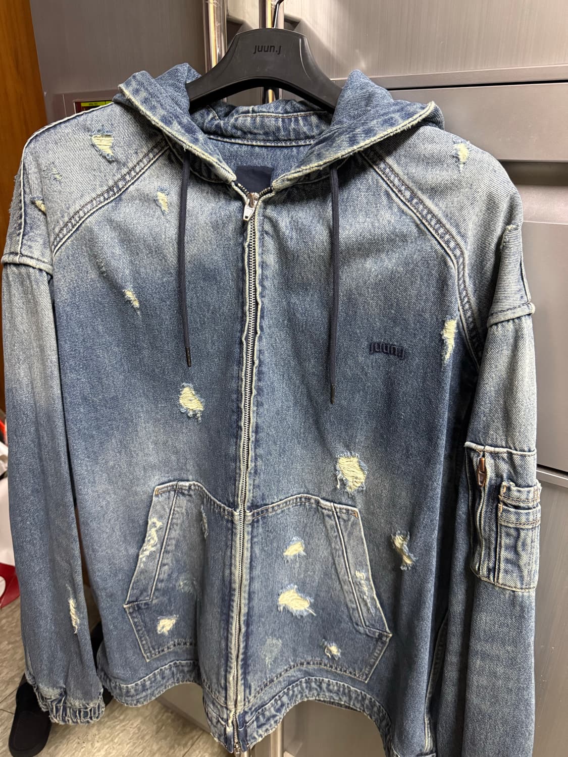 준지 데님후드 점퍼 m  상품이미지1