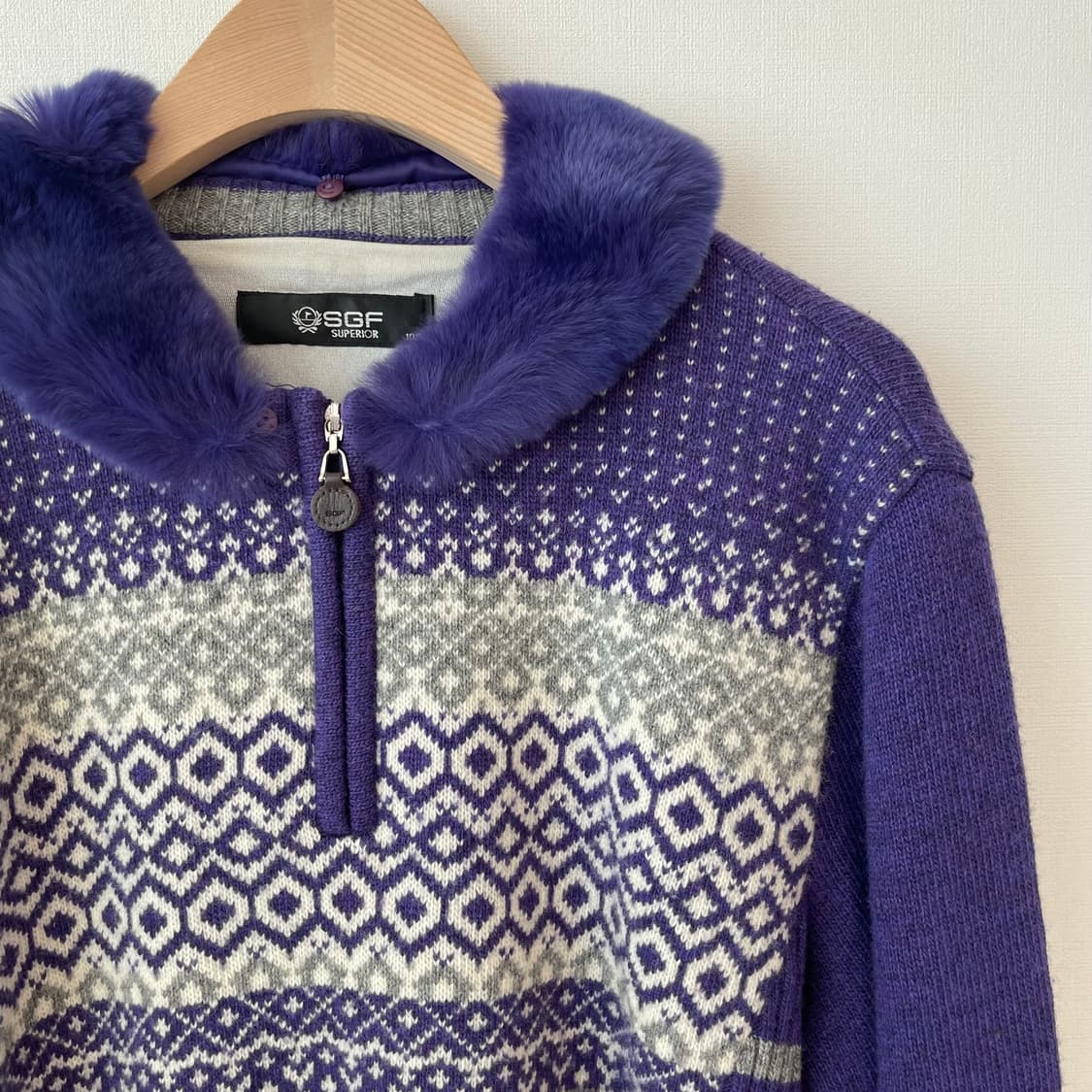 SGF 슈페리어 토끼털 여성 방풍 울니트 100 상품이미지8