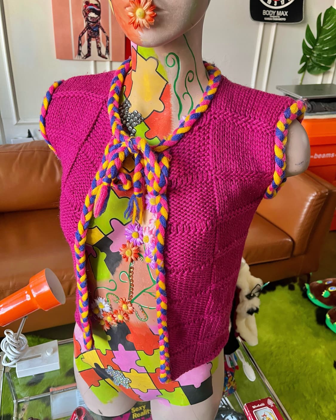 Jpn Handmade Heavy Wool Knit Vest 상품이미지2