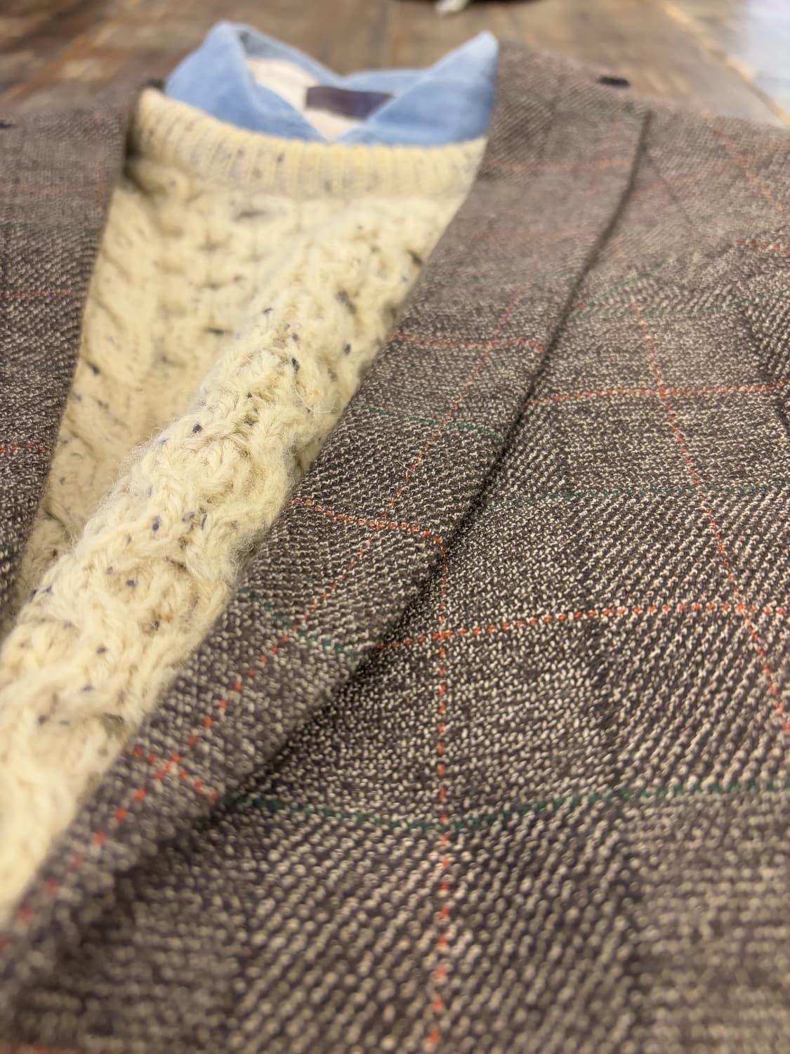 울혼방 블레이저 상품이미지3