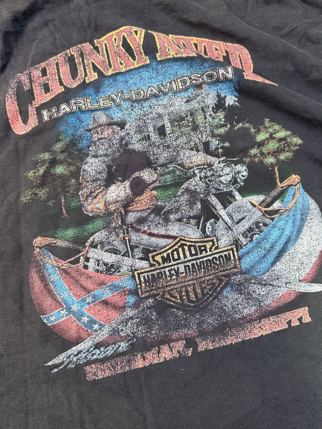 [할리데이비슨] •00s Vintage Chunky River Tee 상품이미지4