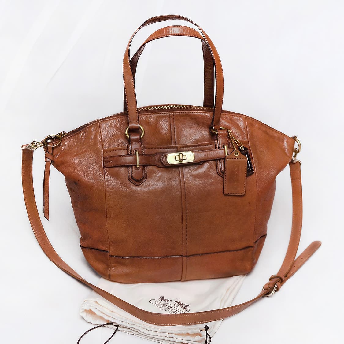 코치 에머슨 딥브라운 첼시레더 토트.숄더백 브리프케이스 상품이미지1