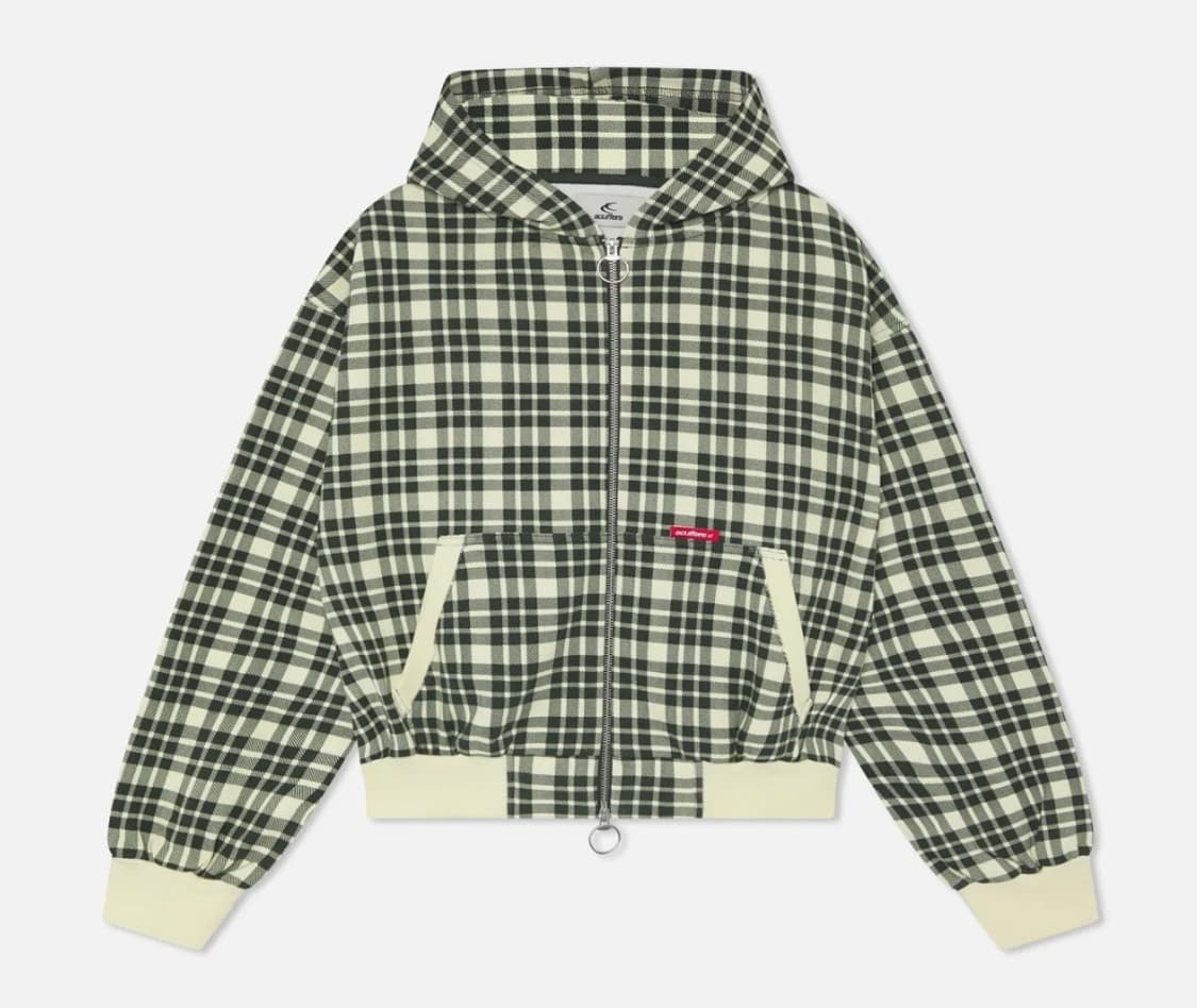 스커퍼스 scuffers 체크 후드 집업 상품이미지1