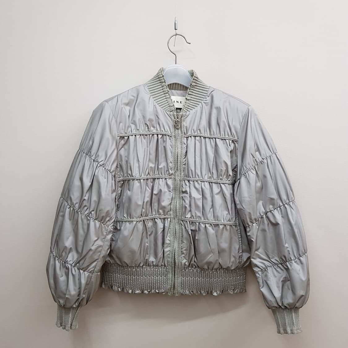 한섬 마인 2021 셔링 패딩 블루종 자켓 76-90-155사이즈 상품이미지1