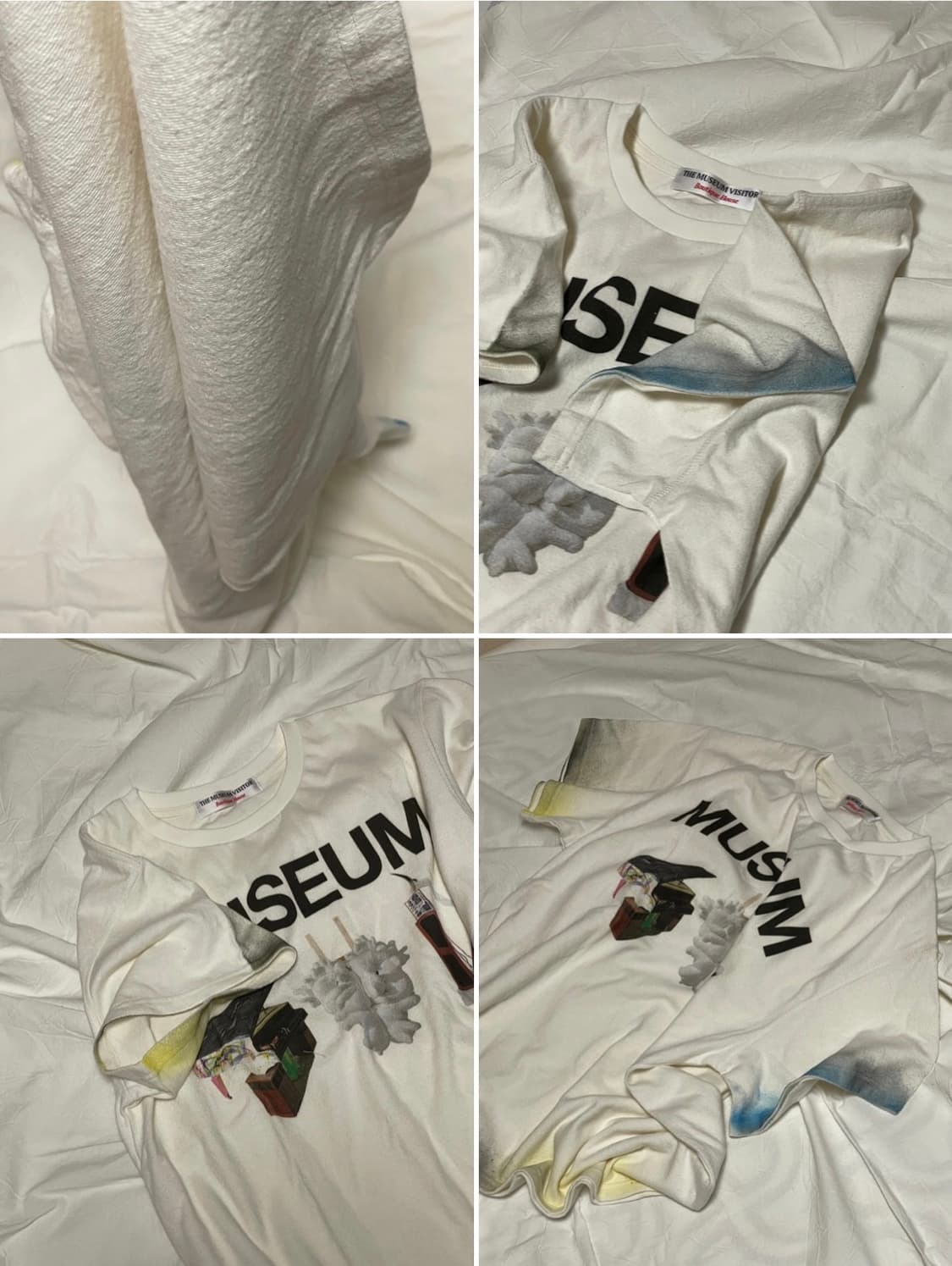 L 더뮤지엄비지터 반팔 핸드 스프레이 반팔티셔츠 상품이미지5