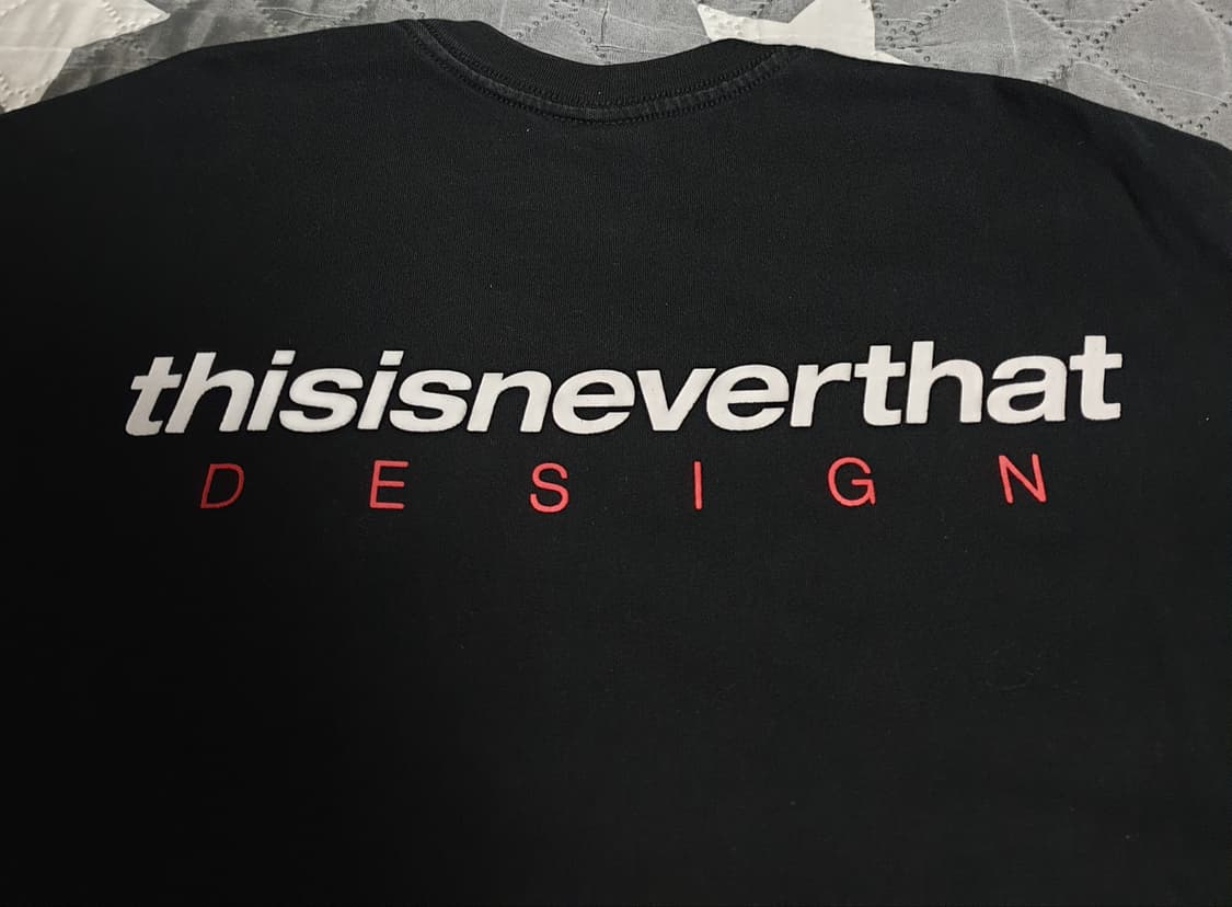 디스이즈네버댓 레터링로고 반팔티 블랙 (L) 상품이미지3