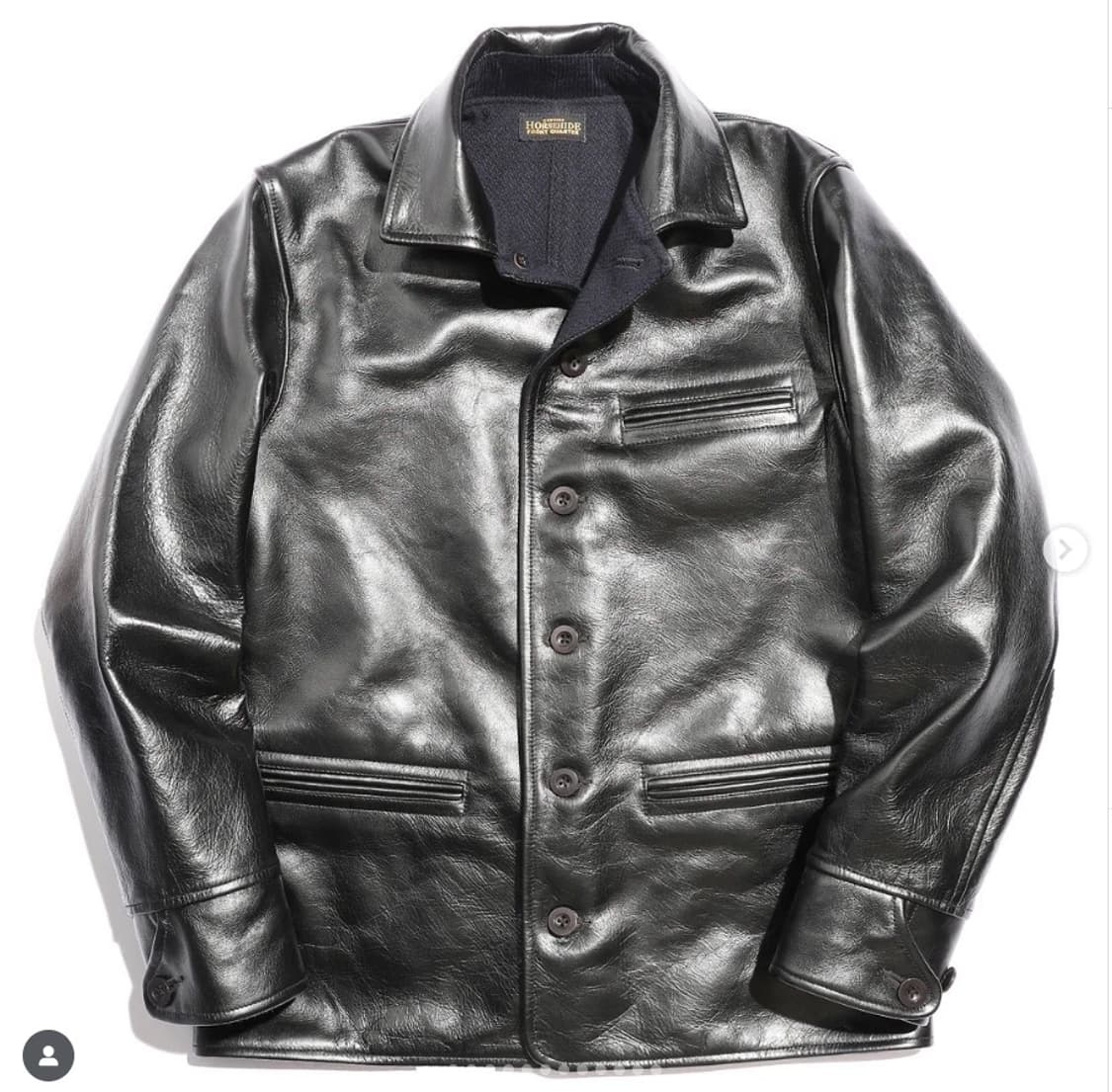 콜림보 Colimbo 레더자켓 스톡맨 차심 말가죽 카코트 42 새상품 상품이미지1