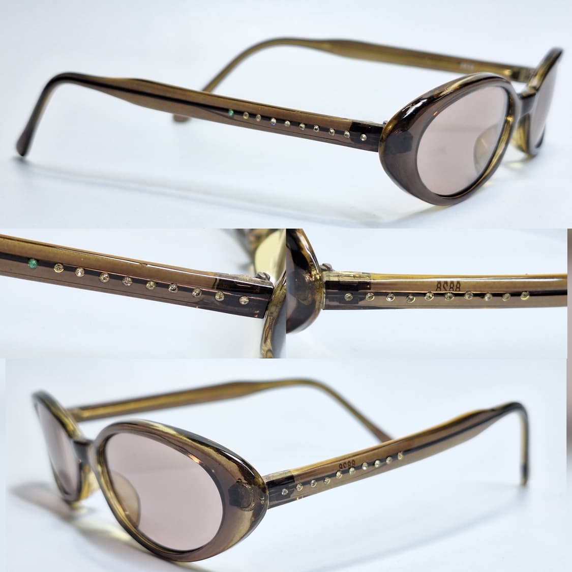 00s 일본 빈티지 보석 장식 긱시크 선글라스 겸 안경테 클래식 레트로  상품이미지3