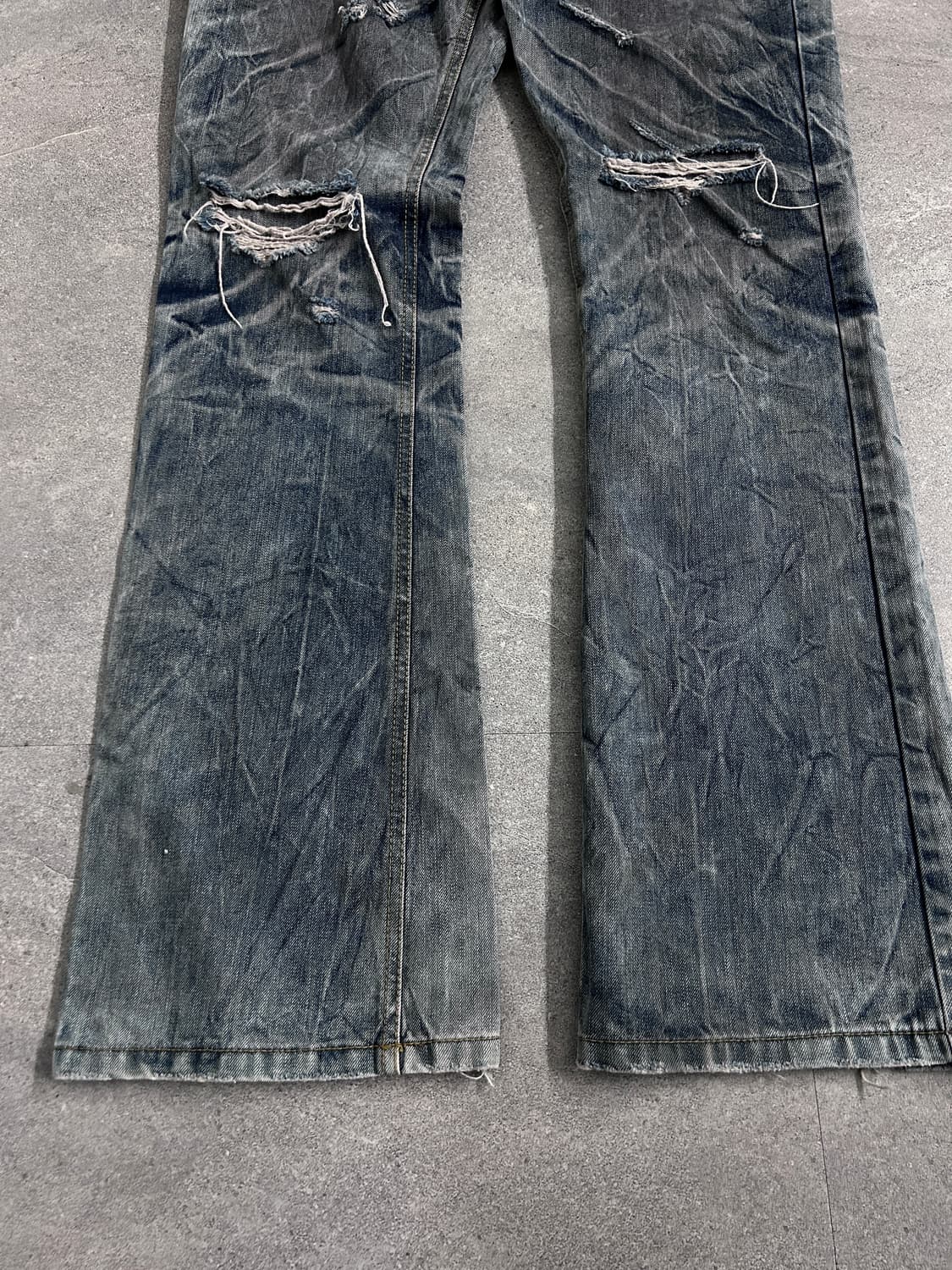 00‘s JPN S.U.E 플레어 하드 워싱 데님 상품이미지7