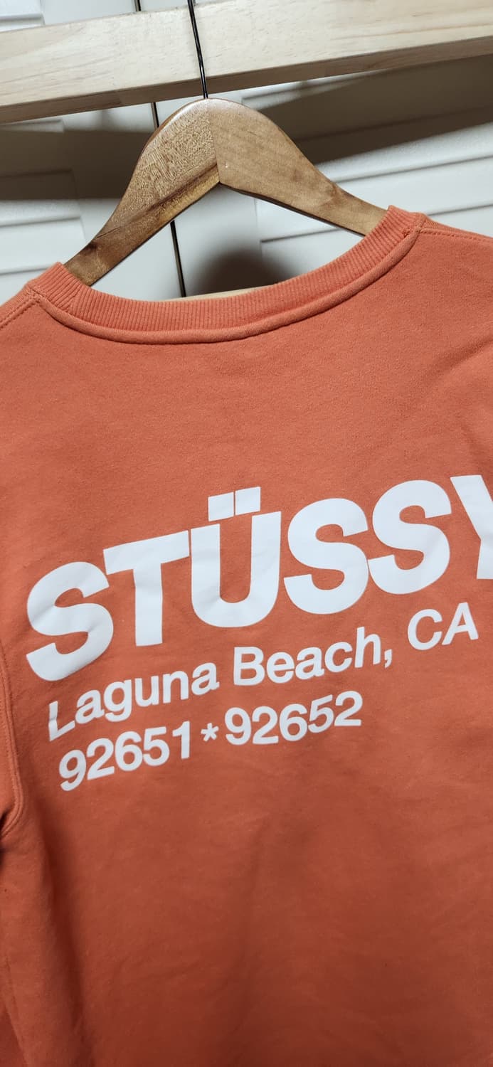 스투시 감귤 빅로고 스웻 맨투맨 상품이미지5