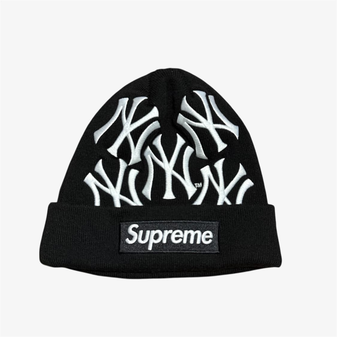 (OS) 슈프림 뉴욕양키스 비니 블랙 상품이미지1
