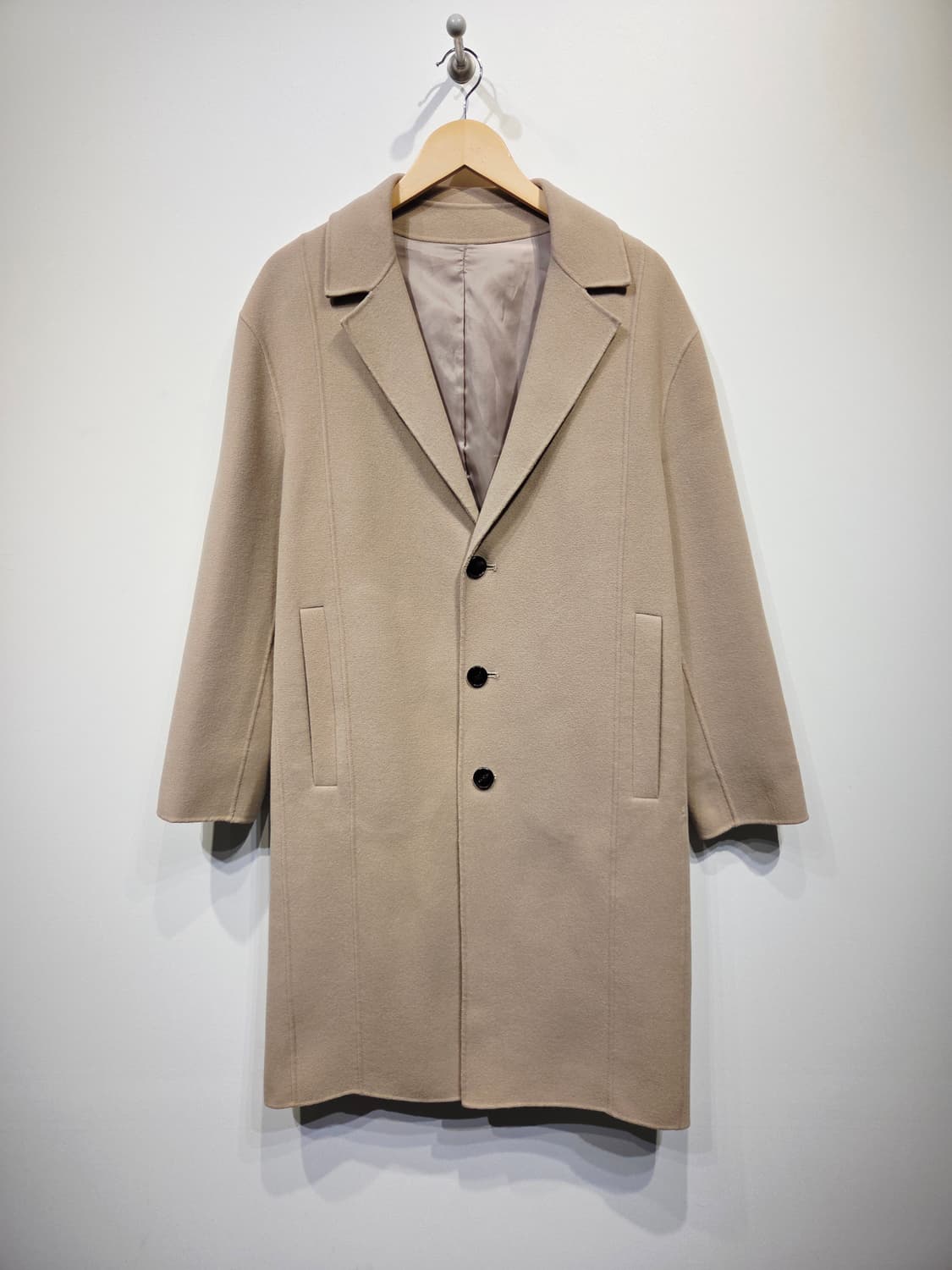 ZIO SONGZIO 지오송지오 캐시미어 혼방 싱글 코트 베이지 상품이미지2