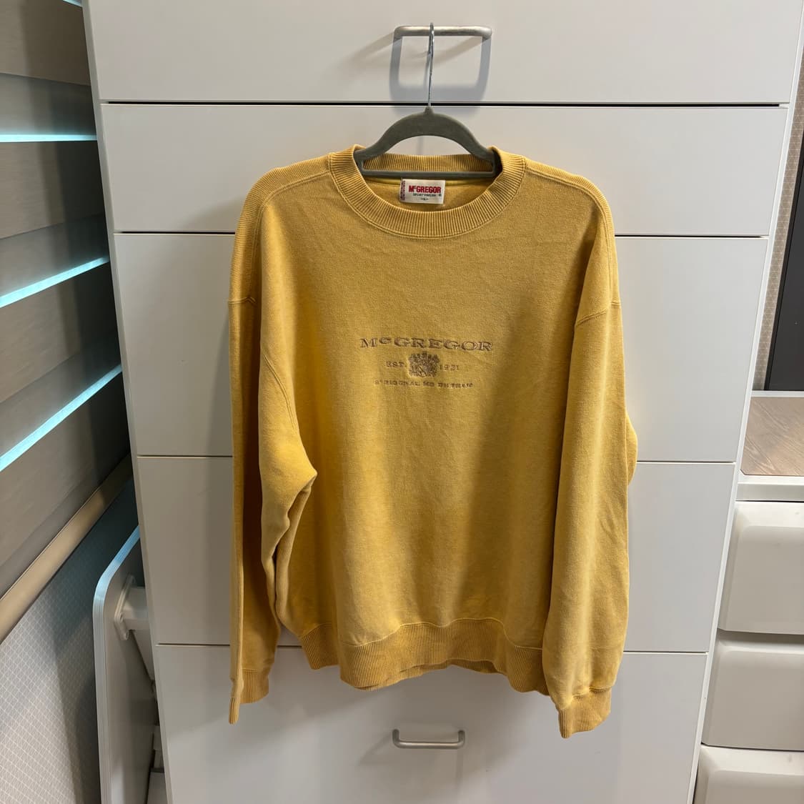 McGregor 빈티지 머스타드 옐로우 맨투맨 L 남녀공용 상품이미지1