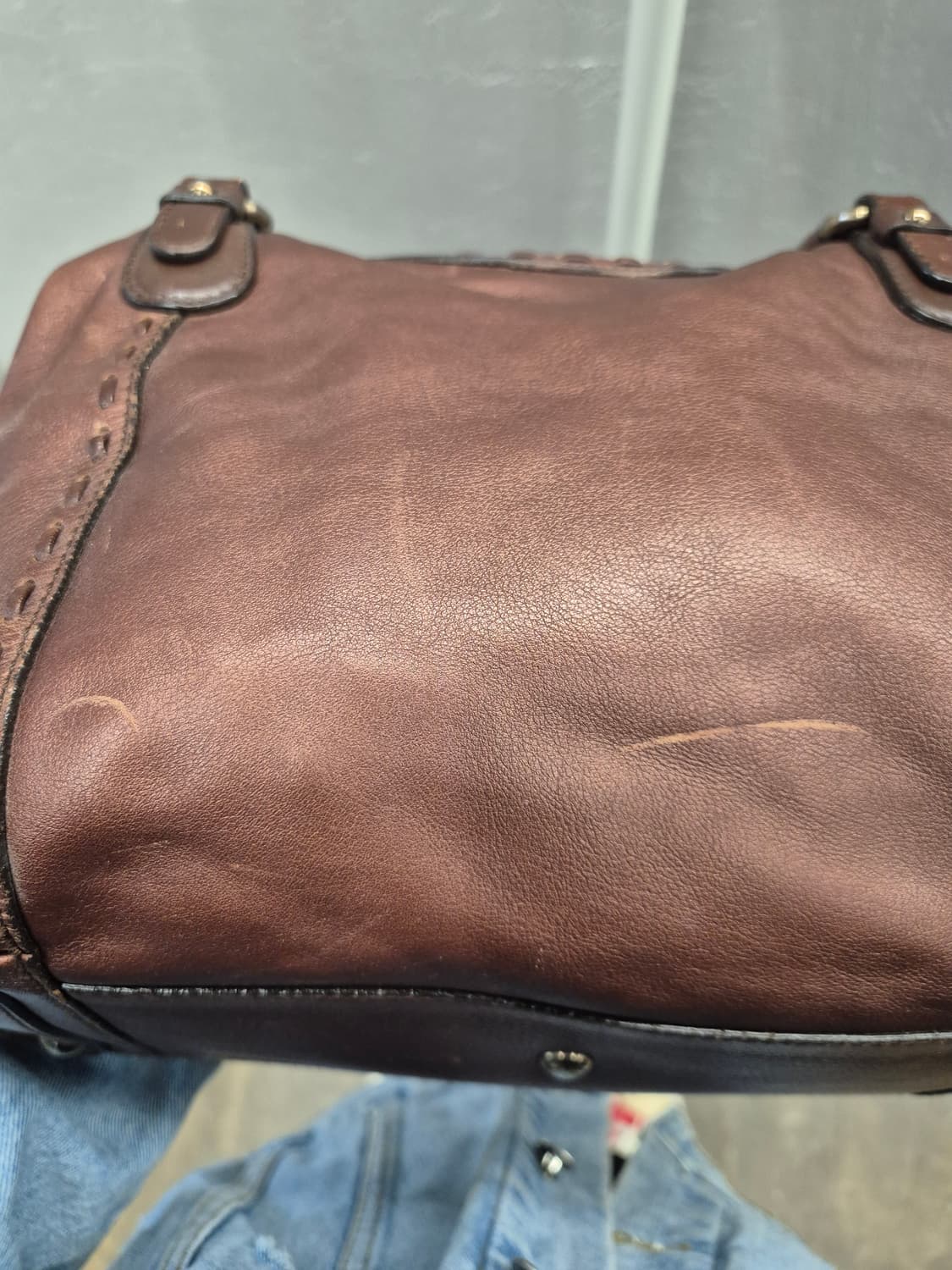 페라가모 간치니 토트백 브라운 상품이미지3