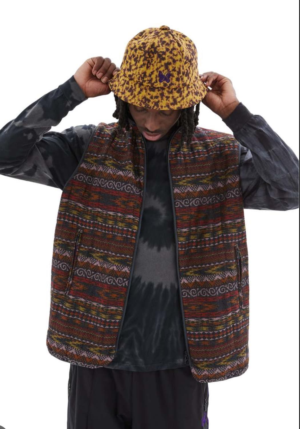 니들스 파이핑 퀼트 베스트 S사이즈 상품이미지1