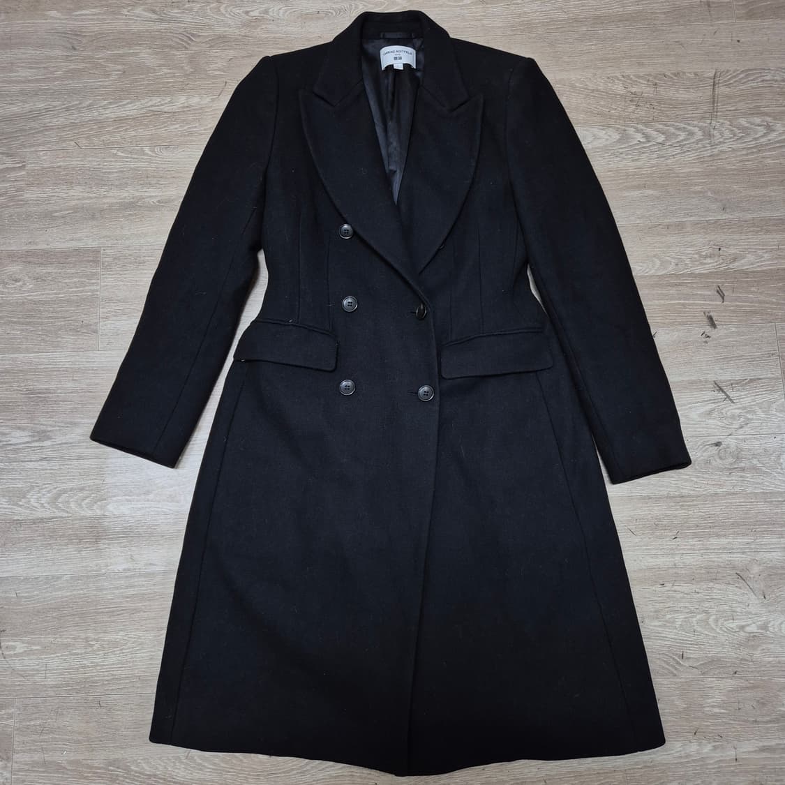 유니클로X카린 로이펠트 여성 콜라보 모직 더플 더블 코트 L(100) 상품이미지1