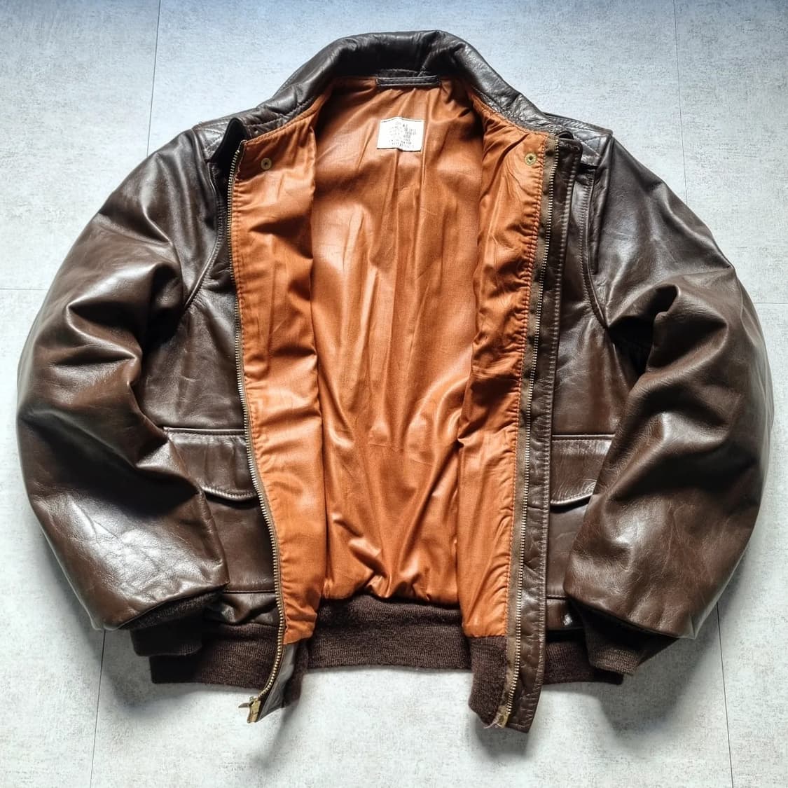 70s 아비렉스 A-2 플라이트 자켓 44sz 상품이미지4