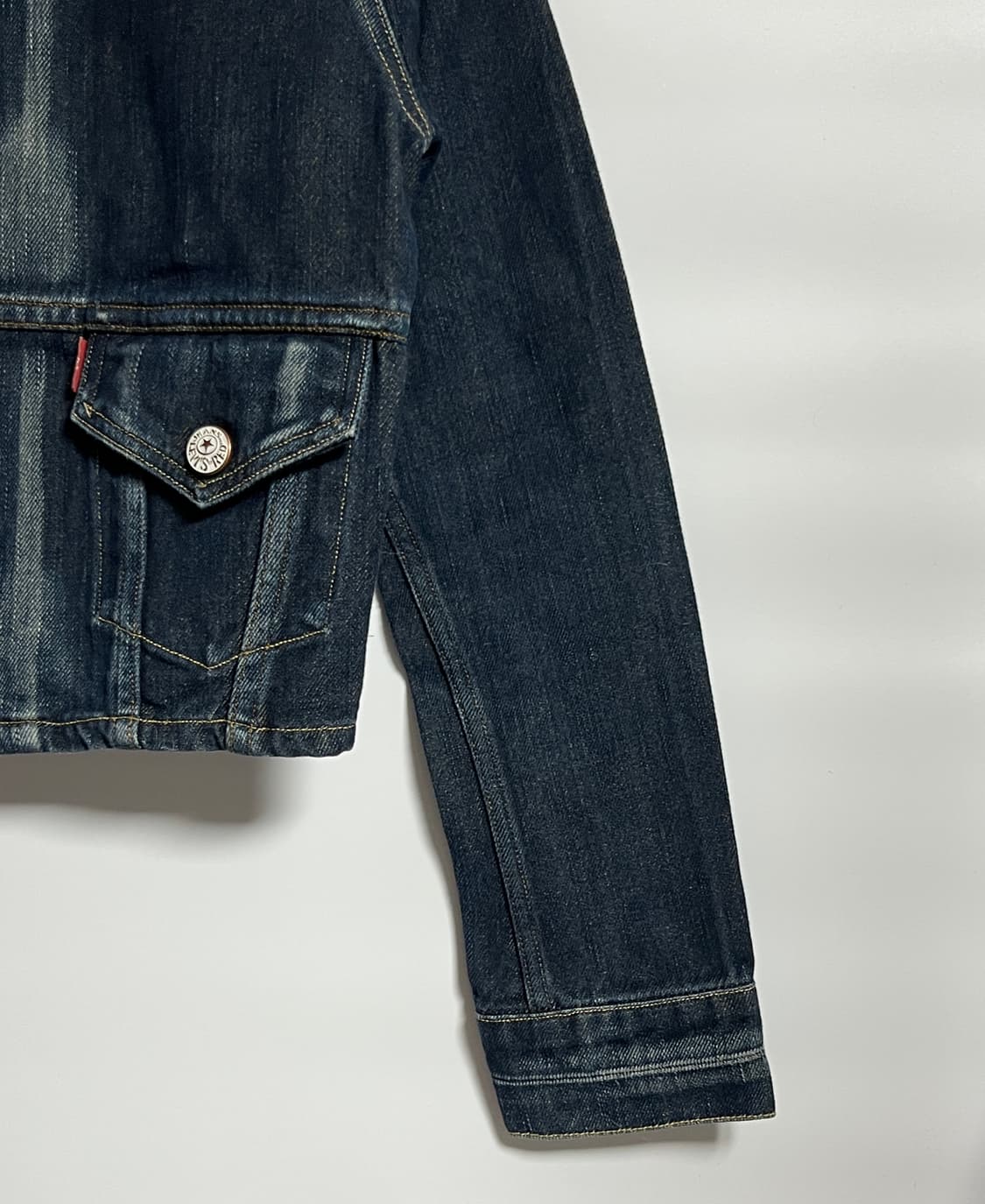 리바이스 블랭크탭 크롭 데님 자켓 청자켓 S-M 상품이미지2