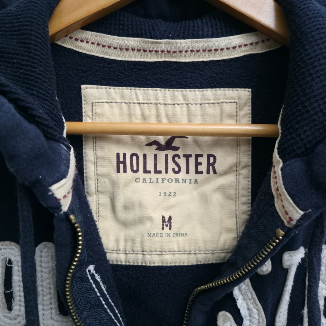 [M] 홀리스터 네이비 후드집업 y2k 상품이미지5