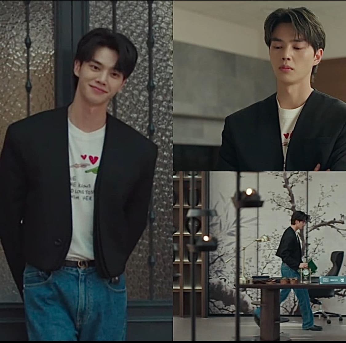 송지오옴므 송강 크롭 블레이저 자켓 팝니다 우영미 렉토 솔리드옴므 상품이미지1