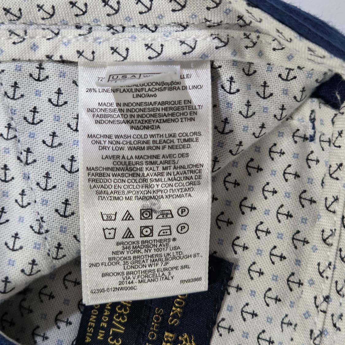 브룩스브라더스 린넨 블랜드 팬츠 33/34 상품이미지5